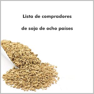 Lista de compradores de soja de ocho países
