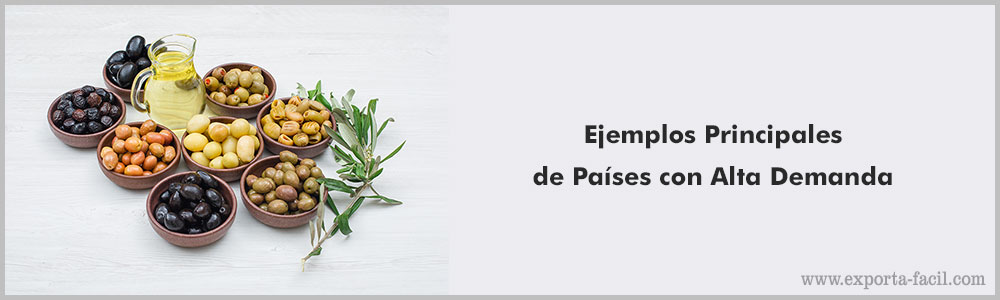 Ejemplos Principales de Paises con Alta Demanda 6 Ejemplos Principales de Paises con Alta Demanda 5